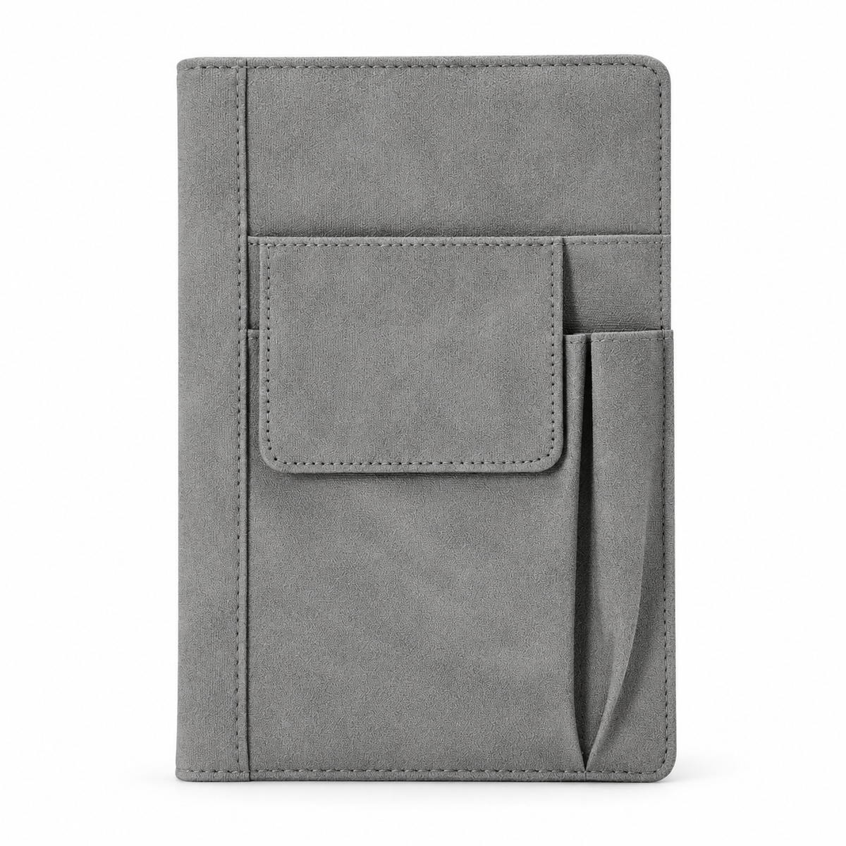 Grey A5 Pocket Notebook with Pen Holder