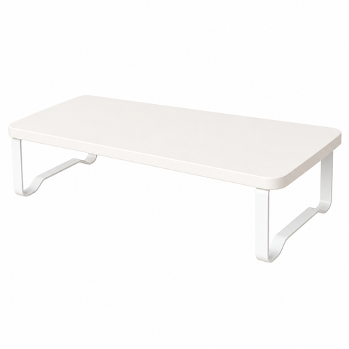 White Desktop Monitor Stand Riser