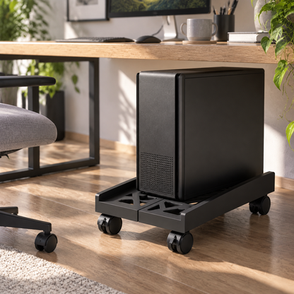 Computer Tower Stand with Wheels